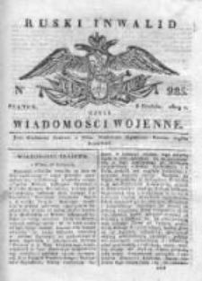 Ruski inwalid czyli wiadomości wojenne 1819, Nr 285