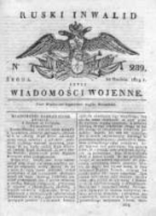 Ruski inwalid czyli wiadomości wojenne 1819, Nr 289