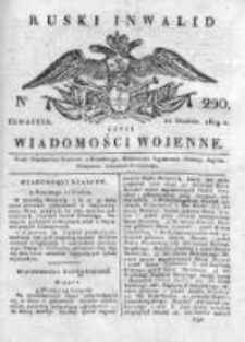 Ruski inwalid czyli wiadomości wojenne 1819, Nr 290