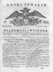 Ruski inwalid czyli wiadomości wojenne 1819, Nr 296