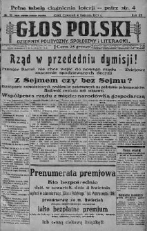Głos Polski : dziennik polityczny, społeczny i literacki 4 kwiecień 1929 nr 91