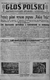 Głos Polski : dziennik polityczny, społeczny i literacki 8 kwiecień 1929 nr 95