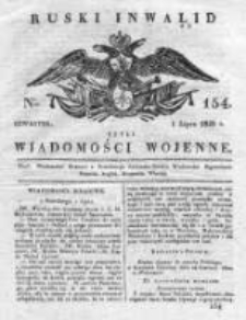 Ruski inwalid czyli wiadomości wojenne 1820, Nr 154