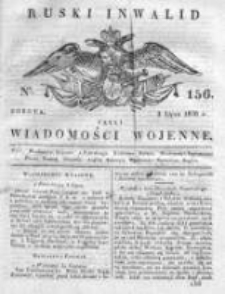 Ruski inwalid czyli wiadomości wojenne 1820, Nr 156