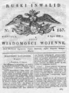 Ruski inwalid czyli wiadomości wojenne 1820, Nr 157