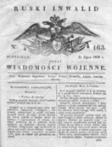 Ruski inwalid czyli wiadomości wojenne 1820, Nr 163