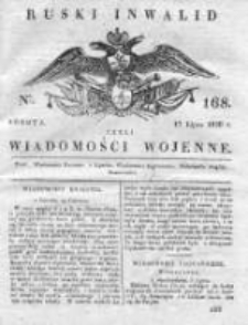 Ruski inwalid czyli wiadomości wojenne 1820, Nr 168