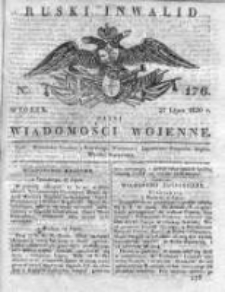 Ruski inwalid czyli wiadomości wojenne 1820, Nr 176