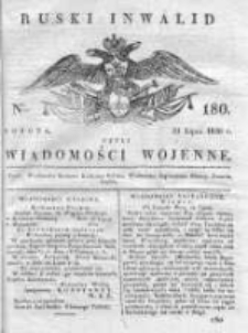 Ruski inwalid czyli wiadomości wojenne 1820, Nr 180