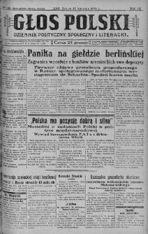 Głos Polski : dziennik polityczny, społeczny i literacki 27 kwiecień 1929 nr 114