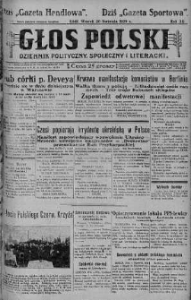 Głos Polski : dziennik polityczny, społeczny i literacki 30 kwiecień 1929 nr 117