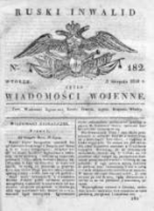 Ruski inwalid czyli wiadomości wojenne 1820, Nr 182