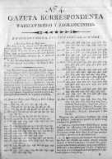 Gazeta Korrespondenta Warszawskiego y Zagranicznego 1800, Nr 4
