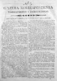 Gazeta Korrespondenta Warszawskiego y Zagranicznego 1800, Nr 5