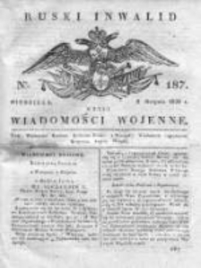 Ruski inwalid czyli wiadomości wojenne 1820, Nr 187