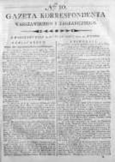 Gazeta Korrespondenta Warszawskiego y Zagranicznego 1800, Nr 10