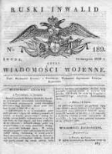 Ruski inwalid czyli wiadomości wojenne 1820, Nr 189