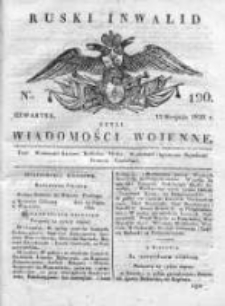 Ruski inwalid czyli wiadomości wojenne 1820, Nr 190