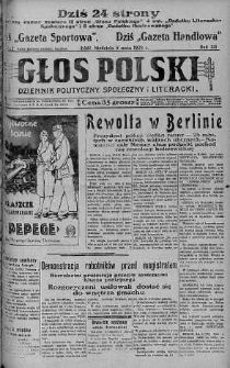 Głos Polski : dziennik polityczny, społeczny i literacki 5 maj 1929 nr 122