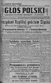 Głos Polski : dziennik polityczny, społeczny i literacki 6 maj 1929 nr 123