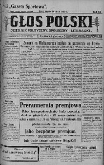 Głos Polski : dziennik polityczny, społeczny i literacki 10 maj 1929 nr 127