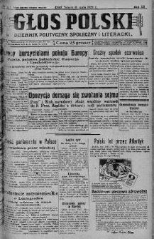 Głos Polski : dziennik polityczny, społeczny i literacki 11 maj 1929 nr 128