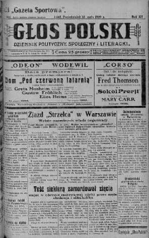 Głos Polski : dziennik polityczny, społeczny i literacki 13 maj 1929 nr 130