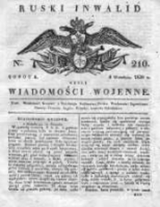 Ruski inwalid czyli wiadomości wojenne 1820, Nr 210