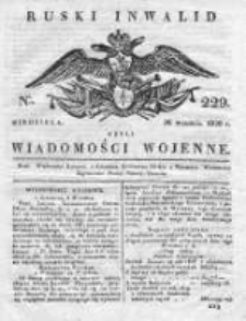 Ruski inwalid czyli wiadomości wojenne 1820, Nr 229