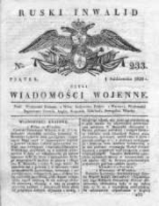 Ruski inwalid czyli wiadomości wojenne 1820, Nr 233