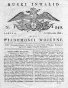 Ruski inwalid czyli wiadomości wojenne 1820, Nr 240