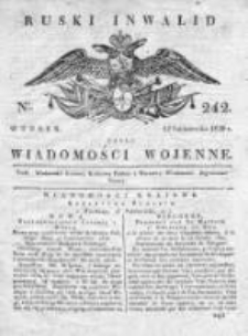 Ruski inwalid czyli wiadomości wojenne 1820, Nr 242