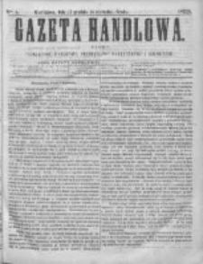 Gazeta Handlowa. Pismo poświęcone handlowi, przemysłowi fabrycznemu i rolniczemu, 1868, Nr 5