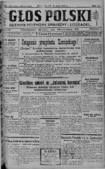 Głos Polski : dziennik polityczny, społeczny i literacki 28 maj 1929 nr 144
