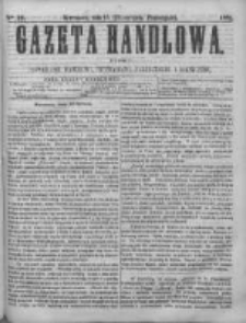 Gazeta Handlowa. Pismo poświęcone handlowi, przemysłowi fabrycznemu i rolniczemu, 1868, Nr 20