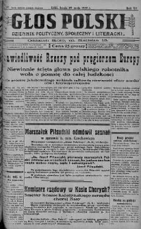 Głos Polski : dziennik polityczny, społeczny i literacki 29 maj 1929 nr 145