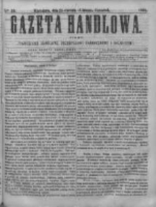 Gazeta Handlowa. Pismo poświęcone handlowi, przemysłowi fabrycznemu i rolniczemu, 1868, Nr 29