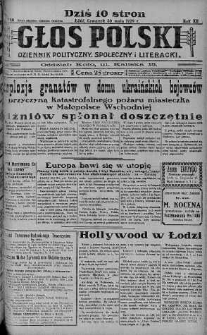 Głos Polski : dziennik polityczny, społeczny i literacki 30 maj 1929 nr 146