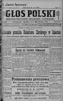 Głos Polski : dziennik polityczny, społeczny i literacki 31 maj 1929 nr 147