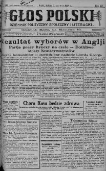 Głos Polski : dziennik polityczny, społeczny i literacki 1 czerwiec 1929 nr 148