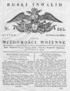 Ruski inwalid czyli wiadomości wojenne 1820, Nr 245