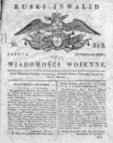 Ruski inwalid czyli wiadomości wojenne 1820, Nr 252