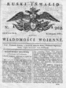 Ruski inwalid czyli wiadomości wojenne 1820, Nr 262