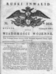 Ruski inwalid czyli wiadomości wojenne 1820, Nr 266