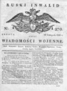 Ruski inwalid czyli wiadomości wojenne 1820, Nr 270