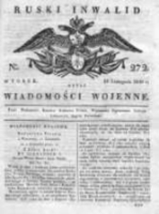 Ruski inwalid czyli wiadomości wojenne 1820, Nr 272