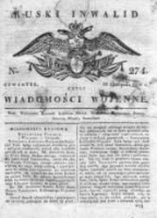 Ruski inwalid czyli wiadomości wojenne 1820, Nr 274
