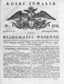 Ruski inwalid czyli wiadomości wojenne 1820, Nr 276