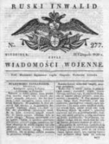 Ruski inwalid czyli wiadomości wojenne 1820, Nr 277