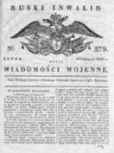 Ruski inwalid czyli wiadomości wojenne 1820, Nr 279